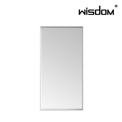 [WISDOM] 벽걸이 화이트 사각거울 WD2937-2W